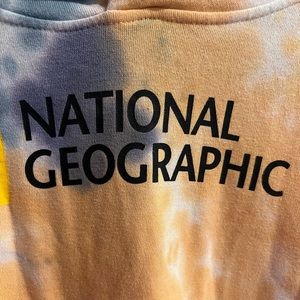 National Geographic Bahama Islands Tie Dye Pullover Hoodie Men's Size large